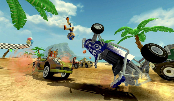 beach buggy racing game circle animated gif